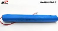 Paket Baterai Isi Ulang Lithium Ion NCR 18500 1200mAh 11.1V Untuk Pemindai Keamanan