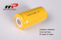 Baterai Pencahayaan Darurat NiCad D4000mAh 4.8V 70 Derajat CE