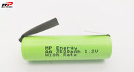 Baterai AA2000mAh 1.2V Isi Ulang Nimh 10C Razor Shaver Jenis Ringan