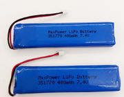 351770 MSDS UN38.3 400mAh 7.4V Baterai Lithium Polymer