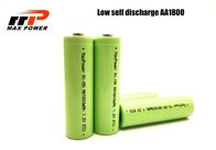 500 Cycles 1.2V AA 1800mAh NIMH Battery Cell MSDS UN38.3