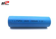 18650 1500mAh 3.2V siklus dalam Baterai LiFePO4 Untuk Penerangan Darurat