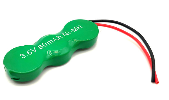 Disesuaikan 80mAh NiMH Button Cell 1.2V 2.4V 3.6V NIMH Baterai isi ulang