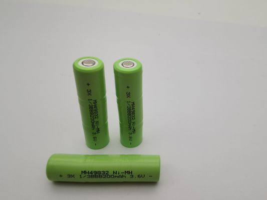 UL 3.6V 200mAh NIMH Baterai isi ulang 1/3BBB paket baterai khusus siap digunakan