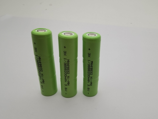 UL 3.6V 200mAh NIMH Baterai isi ulang 1/3BBB paket baterai khusus siap digunakan