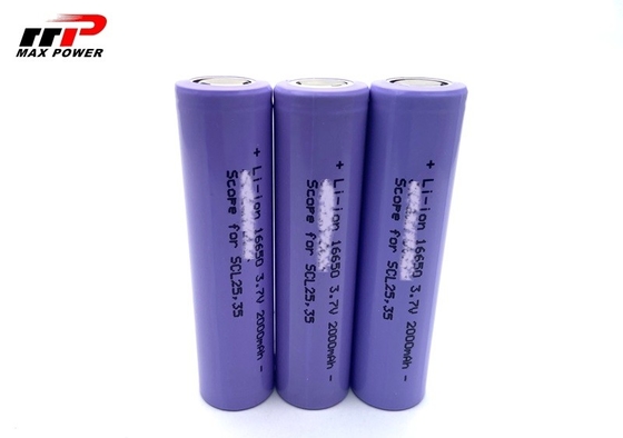 Li16650C 3.7 V 2000mah Lithium Ion Baterai Baterai Isi Ulang Sel OEM layanan CE UL CB