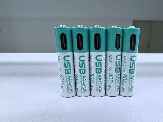 Baterai Isi Ulang Lithium Ion 1.5V AAA 180mA 660mWh