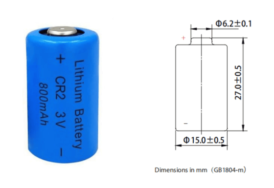 Baterai Li Mno2 CR2 CR15270 Tahan Lama CR2 3.0V 800mAh Baterai lithium 3.0v 800mAh 900mAh