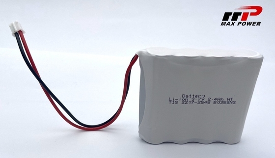 3.7V 2400mAh 14500 baterai lithium ion Untuk penggunaan GPS suhu luas -40°C-80°C