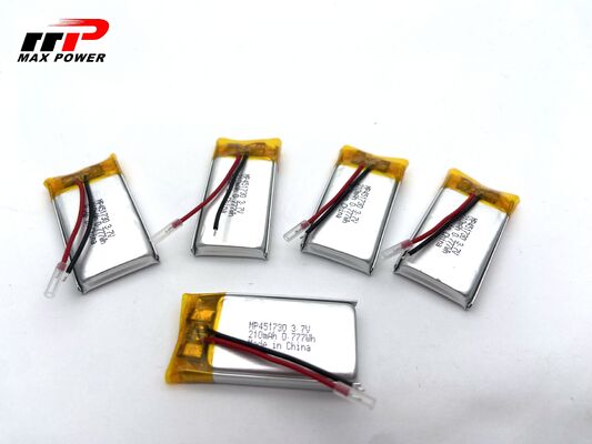 451730HP 210mAh 3.7V LiPolymer Battery pack for voice recorder