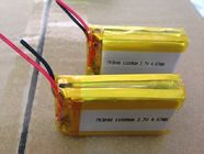 Baterai Lithium Polymer Discharge Tinggi 1100mAh 3.7V untuk kamera digital