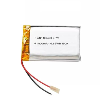 103450 1800mAh 3.7V Baterai Lipo Daya Tinggi Sel Baterai Polimer Lithium