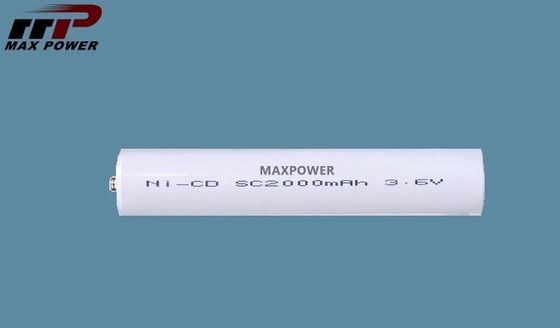 Baterai Senter Isi Ulang 3.6V, Baterai NiCd SC2000mAh