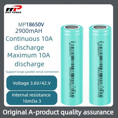 3.7V 18650V 2900mAh Baterai Li-ion -40°C sampai 85°C Suhu luas