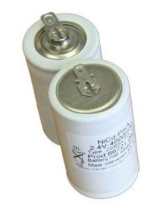 2.4V Ni-Cd Pencahayaan Darurat Baterai D4000mAh UL Kapasitas Tinggi