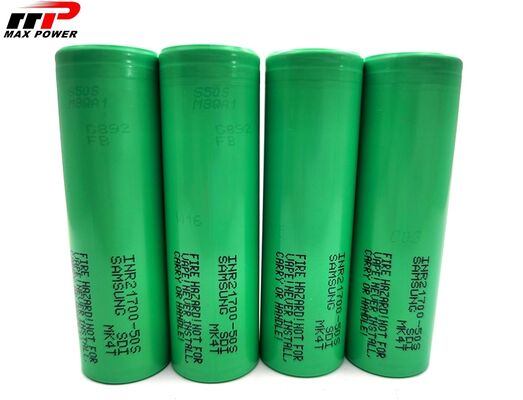 21700 5000mAh 50S Lithium Ion Baterai Isi Ulang 3C Baterai Daya Pengisian