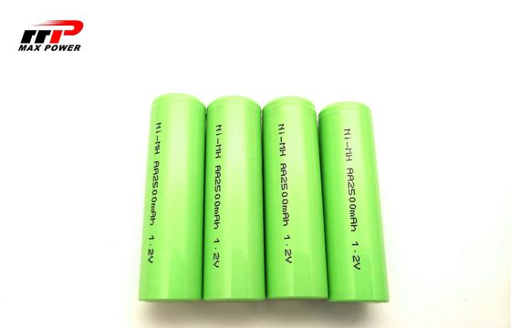 Baterai NIMH AA2500mAh 1.2V untuk produk digital industri dengan sertifikasi BIS CE UL IEC / EN61951