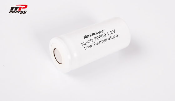 1.2V F8000mAh NiCd Baterai Isi Ulang Kapasitas Tinggi Suhu Rendah Umur Panjang