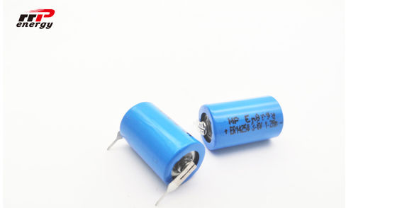 Baterai ER14250 1200mAh Li SOCI2 3,6 V, Baterai Lithium Ion Primarty 1 / 2AA