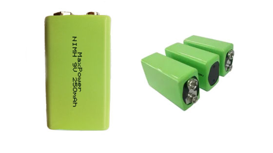 250mAh 300mAh 9V Nimh Baterai Isi Ulang IEC62133
