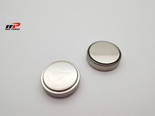 Sel tombol 3V CR2477 1000mAh Li-Mno2 Baterai berkapasitas tinggi