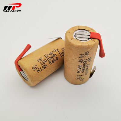 Baterai Isi Ulang Nicad Sub C NiCd Daya Tinggi 1.2V 1800mAh